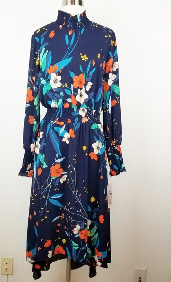 Nanette Lepore Dresses & Skirts - NWT Nanette Lepore Floral Smocked High Low Dress